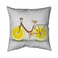 Fondo 20 x 20 in. Lemon Wheel Bike-Double Sided Print Indoor Pillow FO2790680